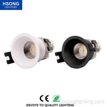 CE ROHS 3W Downlight en retrait